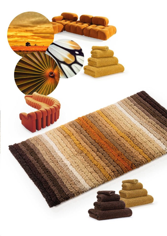 100% Giza Egyptian Cotton Brown Bath Rug SANTA CRUZ - |VESIMI Design|