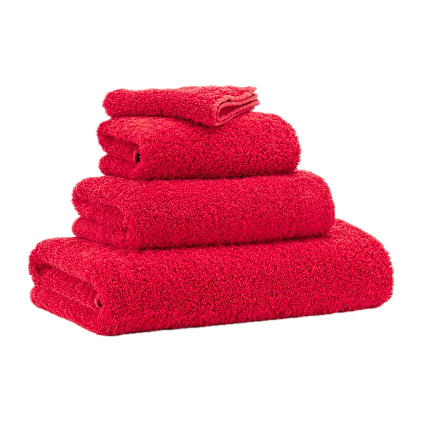 Super Pile Red Luxury Bath Towels by Abyss & Habidecor | 564 Carmin