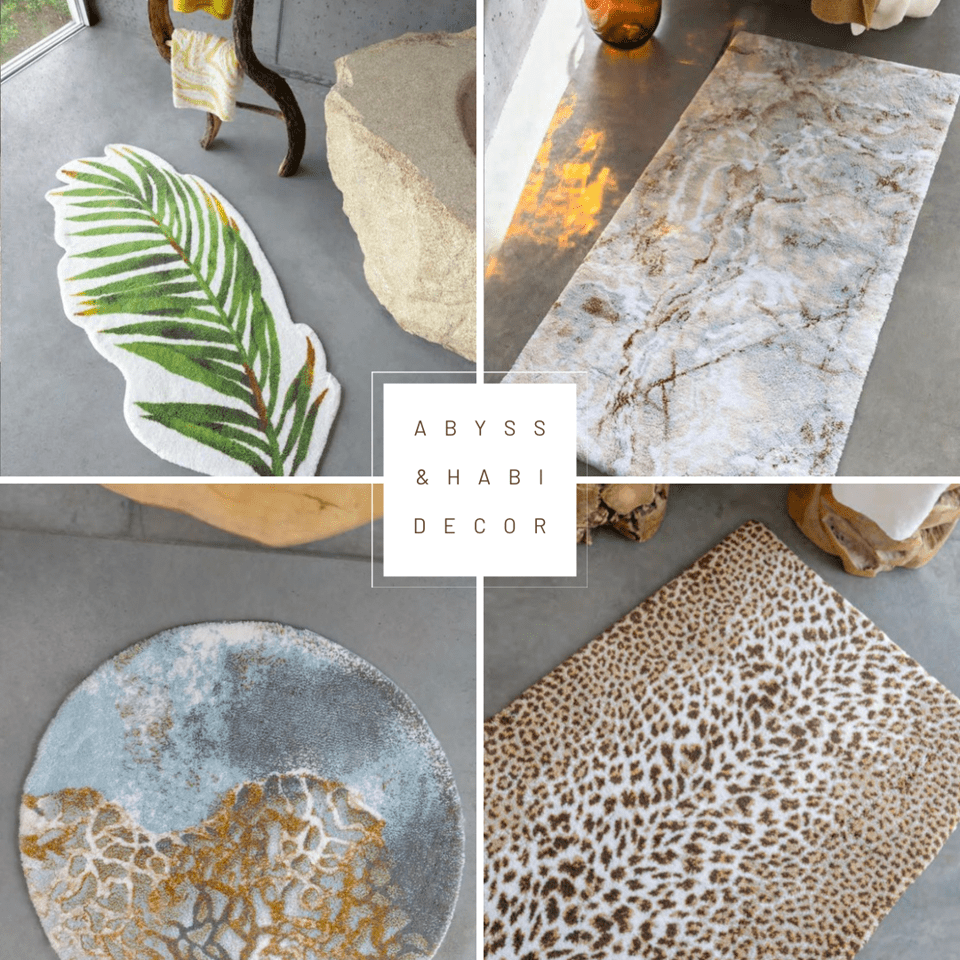 Abyss & Habidecor 100% Giza Egyptian Cotton Bathroom Rug PALM 80x160cm - |VESIMI Design|