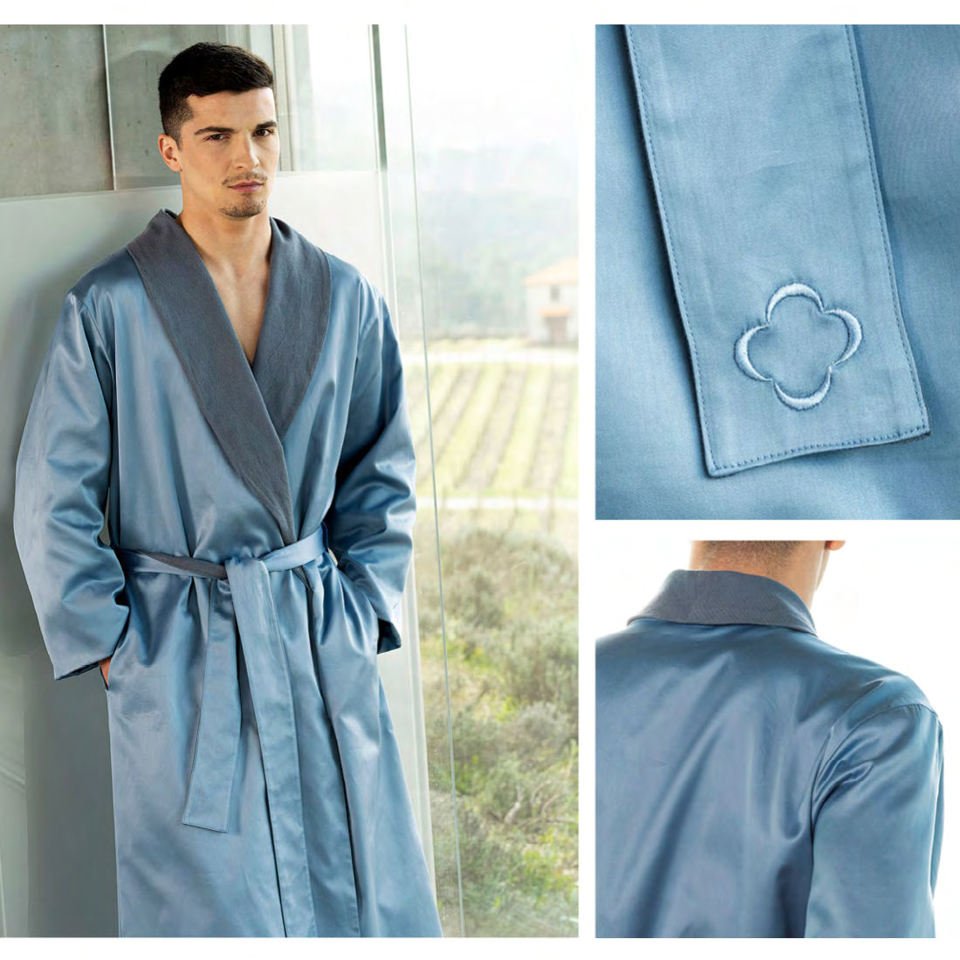 ALMA Exclusive 100% Egyptian Cotton Bath Robe by Celso de Lemos - |VESIMI Design|