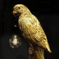 Antique Gold Table Lamp Parrot Timmy - |VESIMI Design| Luxury Bathrooms and Home Decor