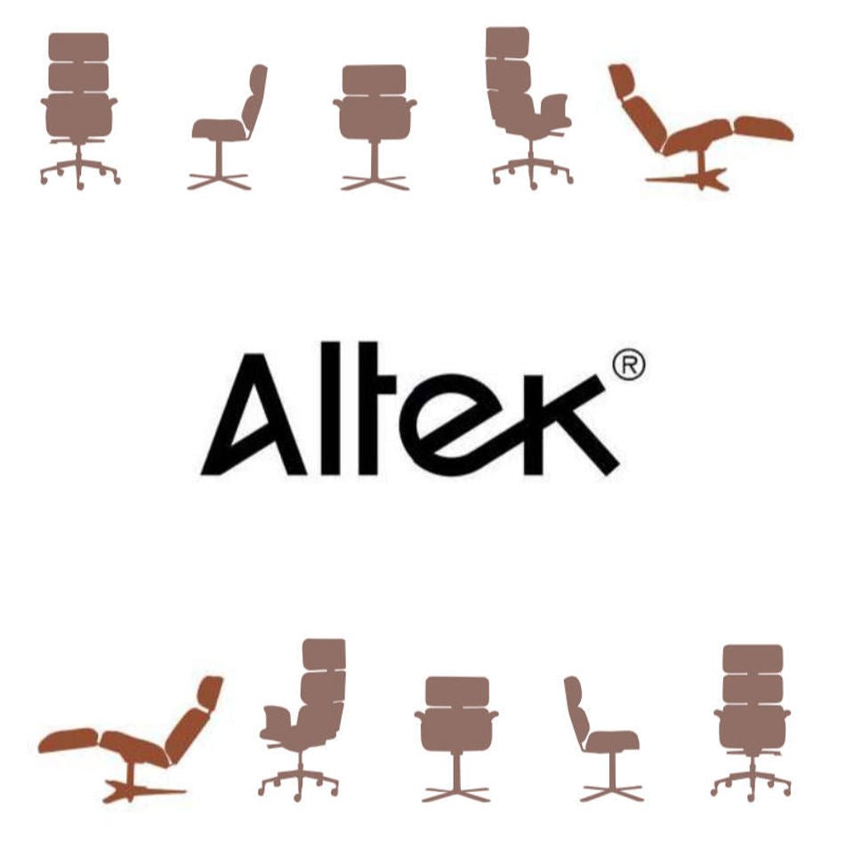 Armadillo Matt Black Luxury Office Chair with High Back / Genuine Italian Leather - |VESIMI Design|