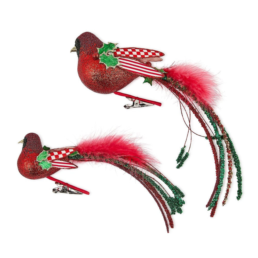 Check It Out Bird Clips, Set of 2 MacKenzie-Childs