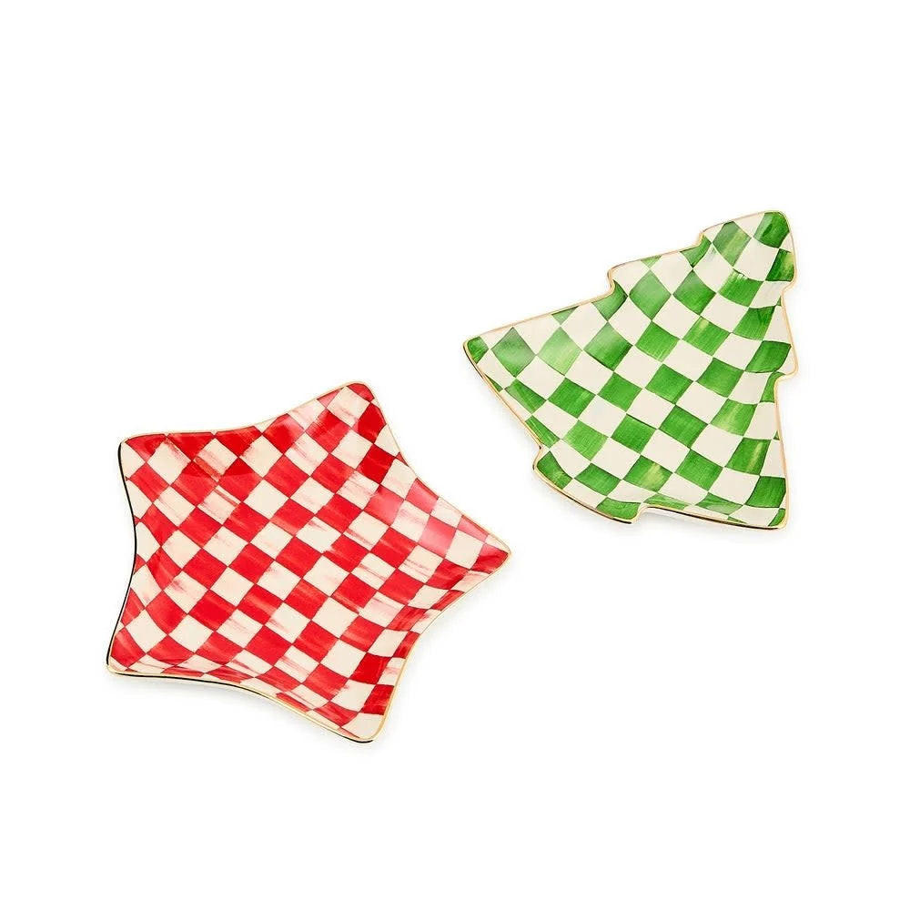 Check It Out Star & Tree Trinket Tray MacKenzie-Childs