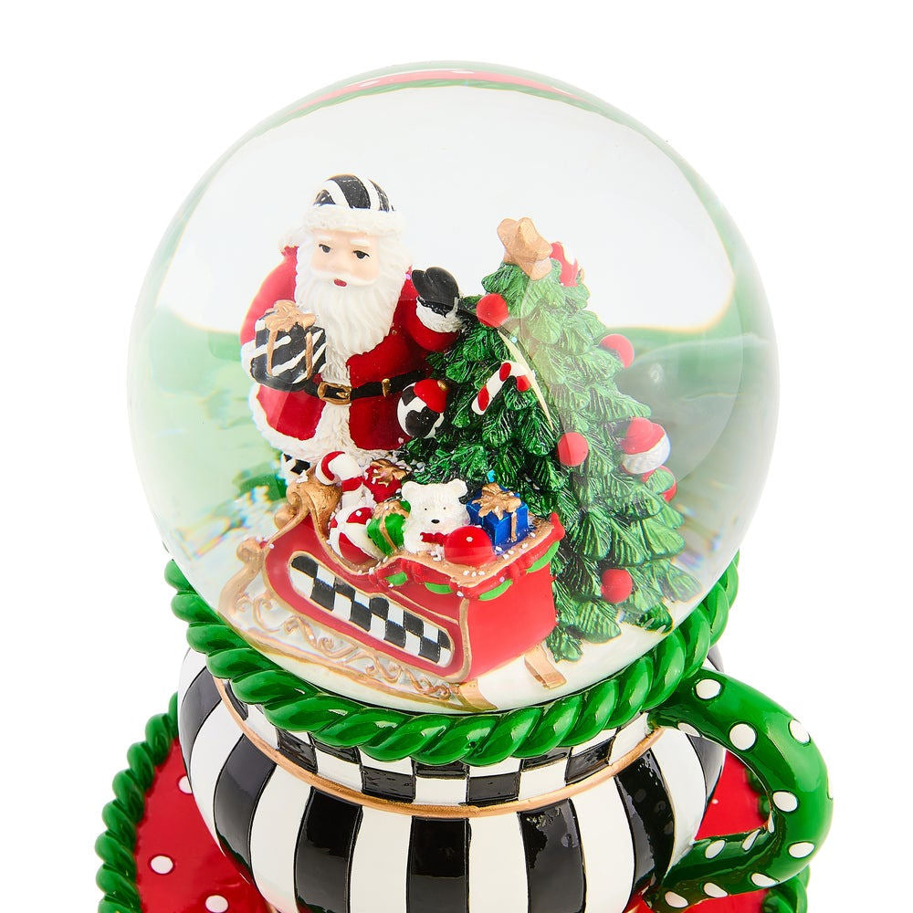 Check It Out Teacup Snow Globe MacKenzie-Childs