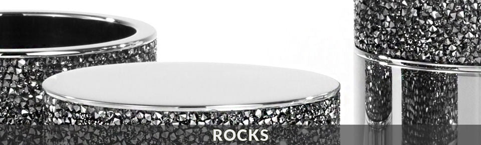 Chrome Design Cosmetic Mirror with Swarowski® Crystals - |VESIMI Design|