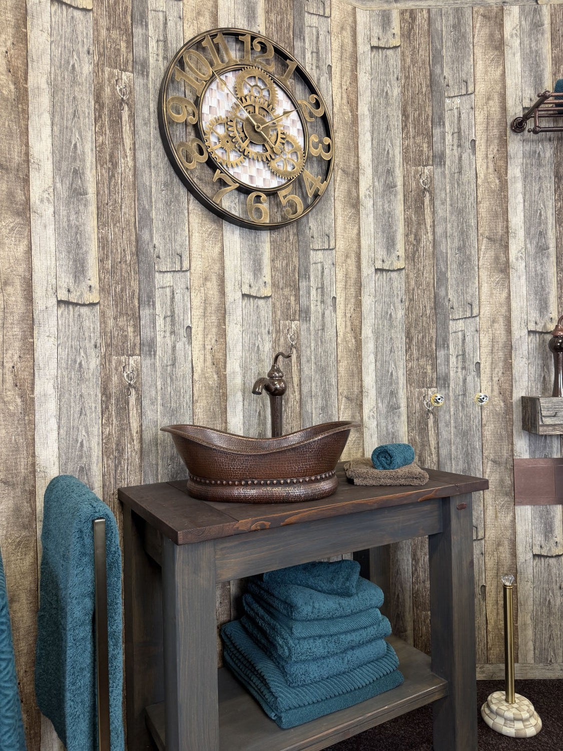 Antique Marble Bathroom Wall-Mounted Bathtub Faucet