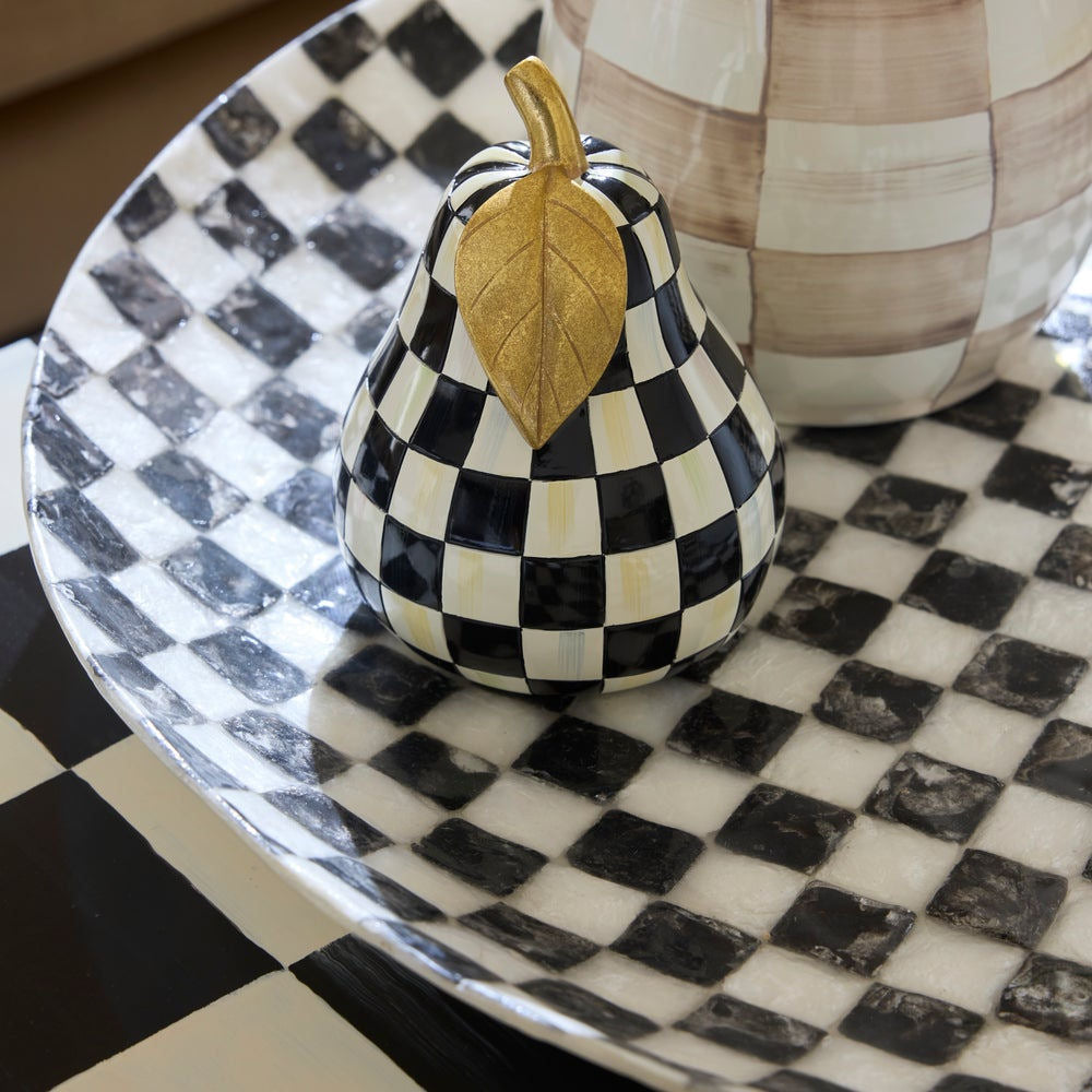 Courtly Check Capiz Decorative Bowl by MacKenzie-Childs