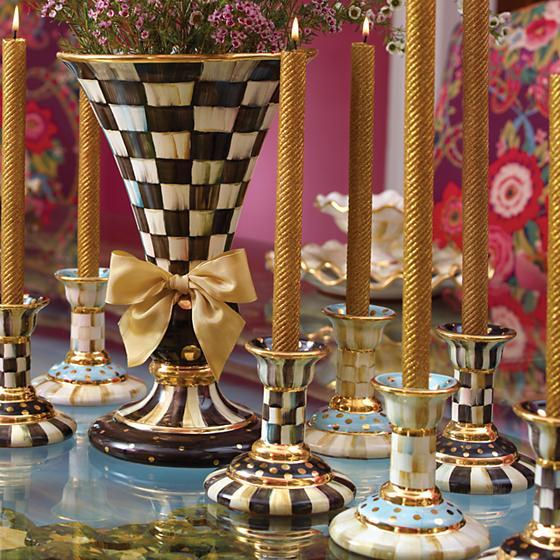 Courtly Check Column Candlestick