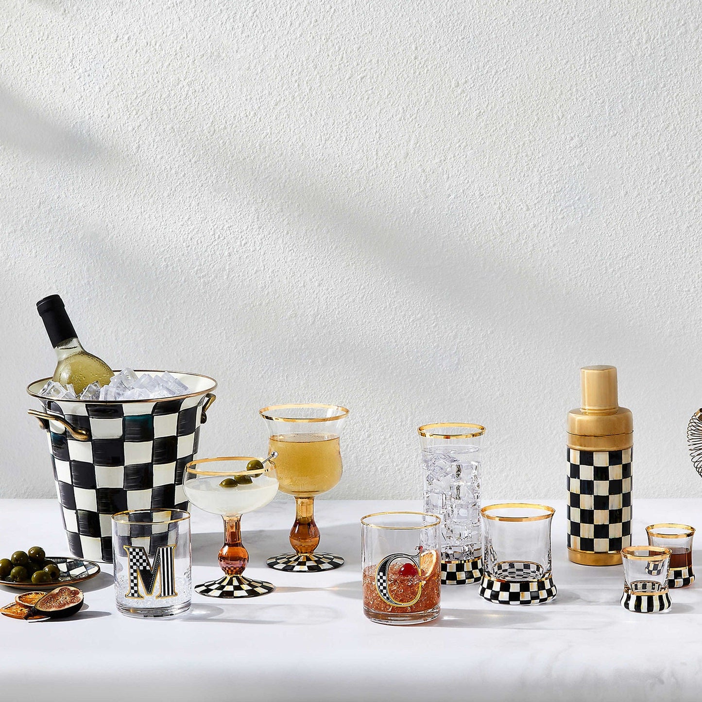 Courtly Check Shot Glass by MacKenzie - Childs - |VESIMI Design|