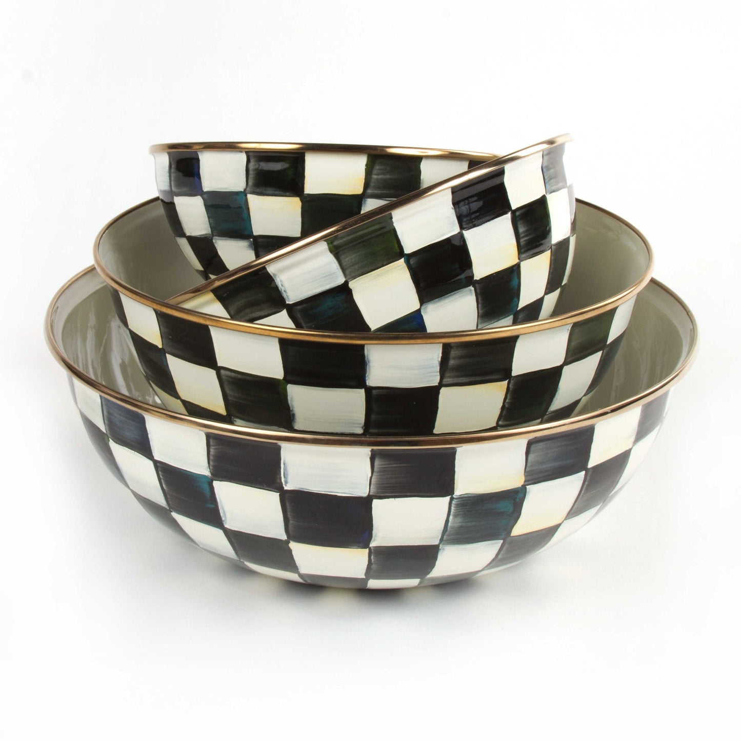 Courtly Check Small Everyday Bowl by MacKenzie - Childs - |VESIMI Design| Luxury Bathrooms and Home Decor