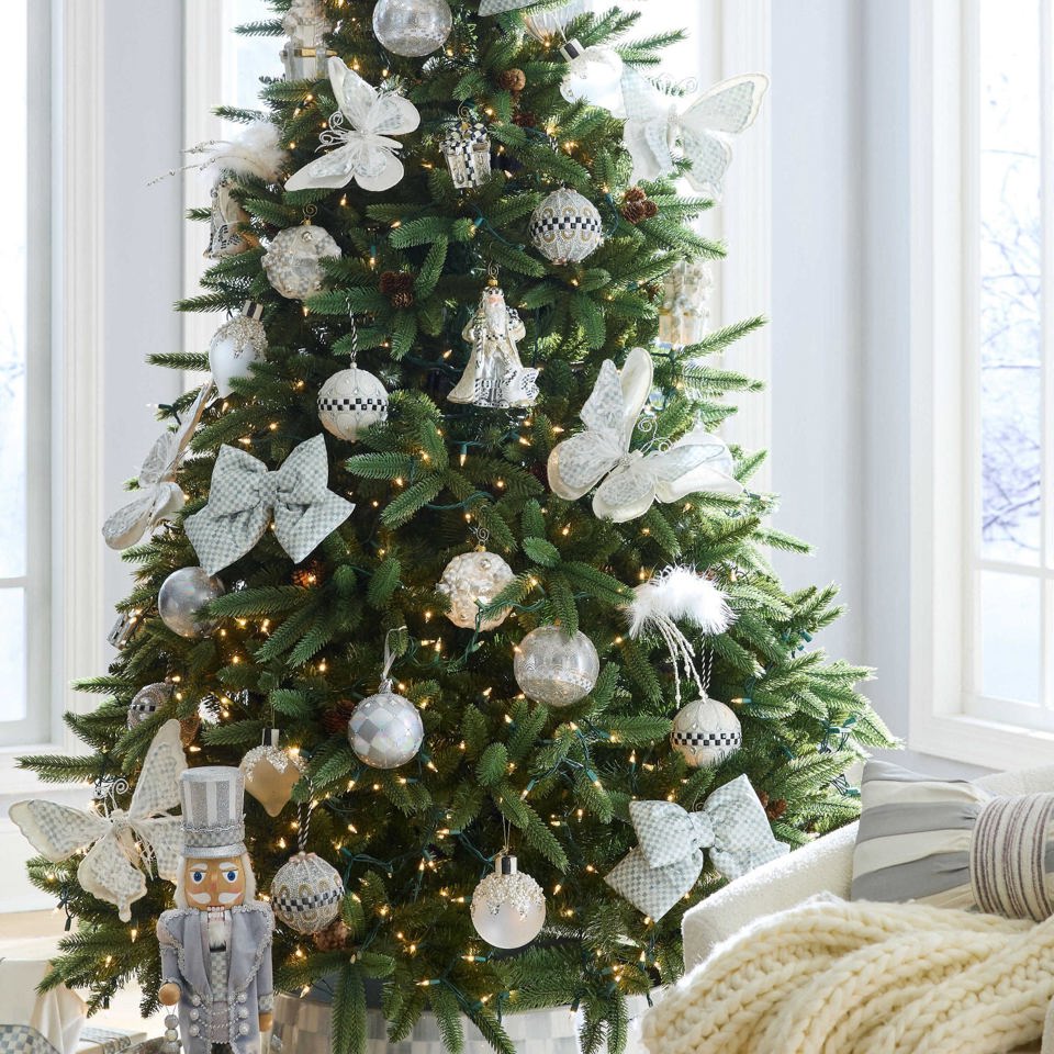 Crystal Palace Pearl Assorted Glass Ornaments, Set of 6 - |VESIMI Design|