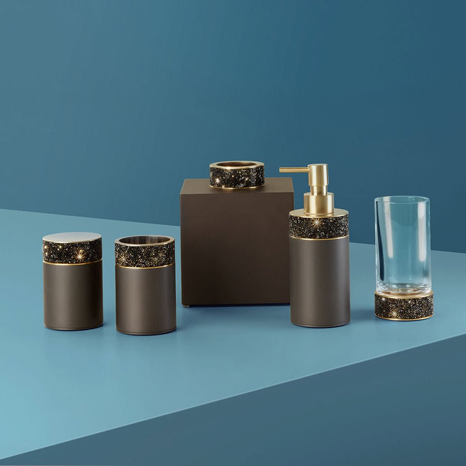 Dark Bronze / Matt Gold Swarowski® Multi - Purpose Box - |VESIMI Design|