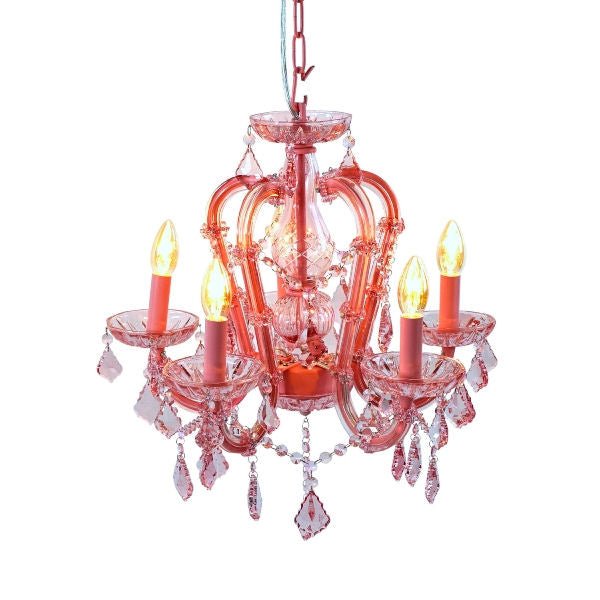 Design Pink Glass Chandelier Aurora by Werns - |VESIMI Design|