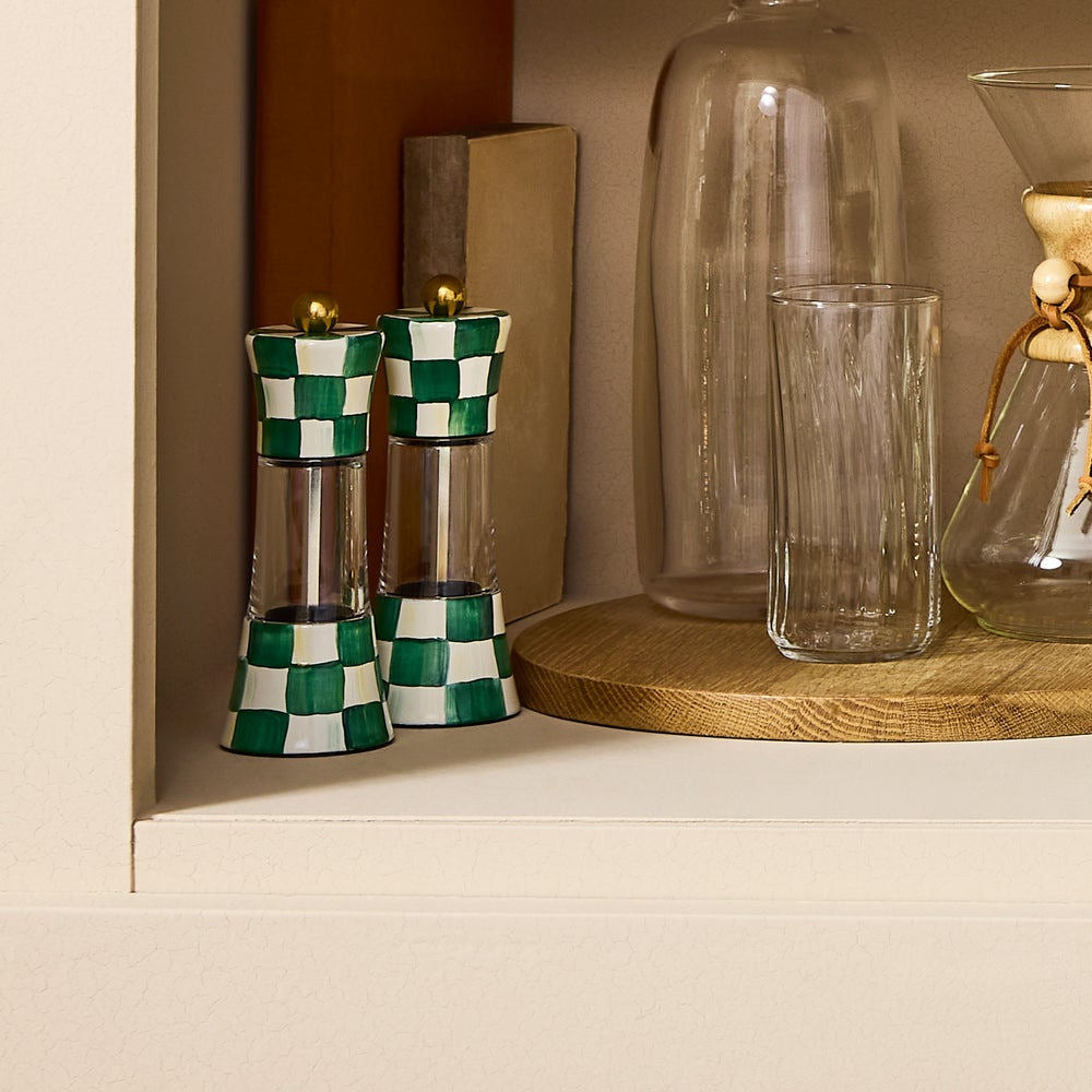 Emerald Check Grinder by MacKenzie-Childs