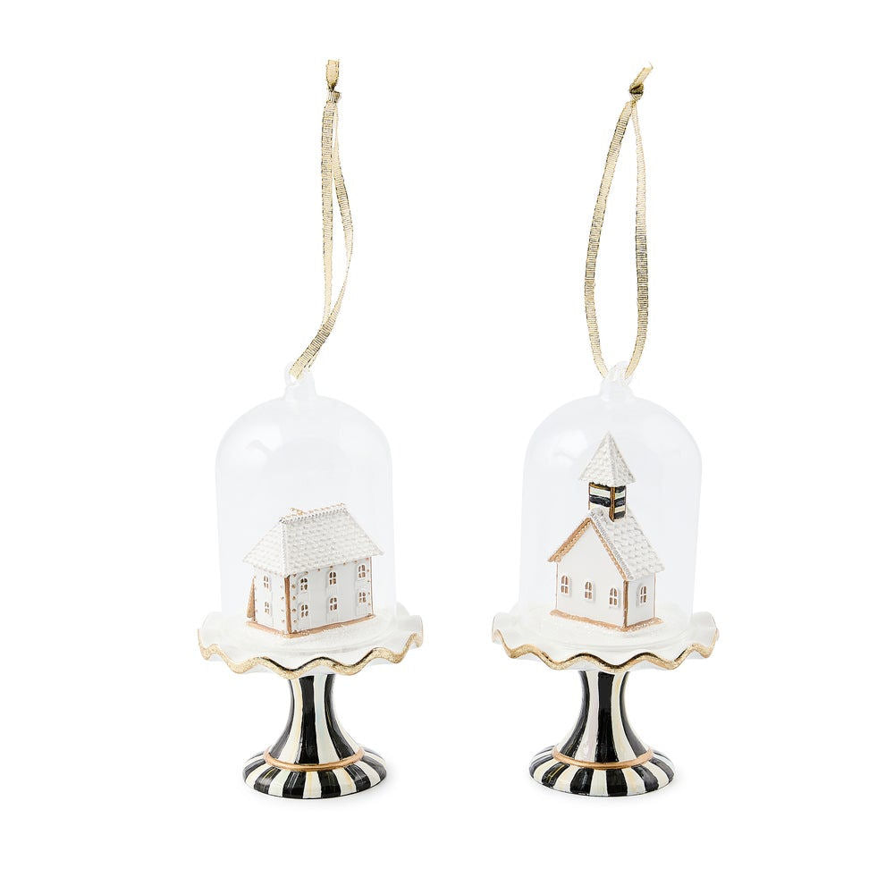 Gingerbread Cloche Ornaments, Set of 2