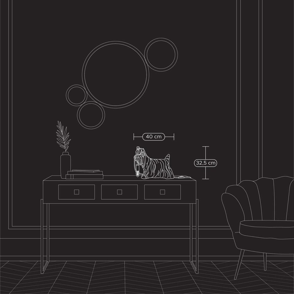 Gold Dog Table Lamp Daisy - |VESIMI Design|