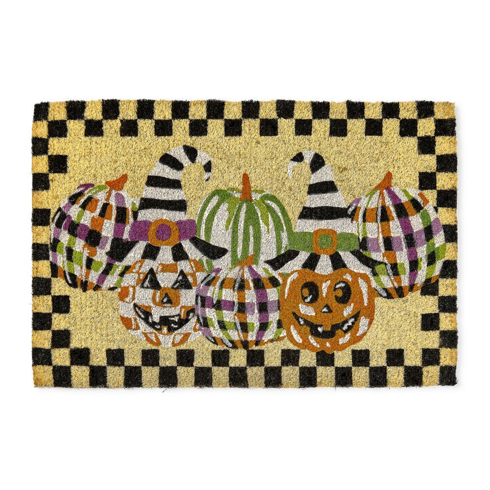 Happy Jack O'Lanterns Entrance Mat MacKenzie-Childs