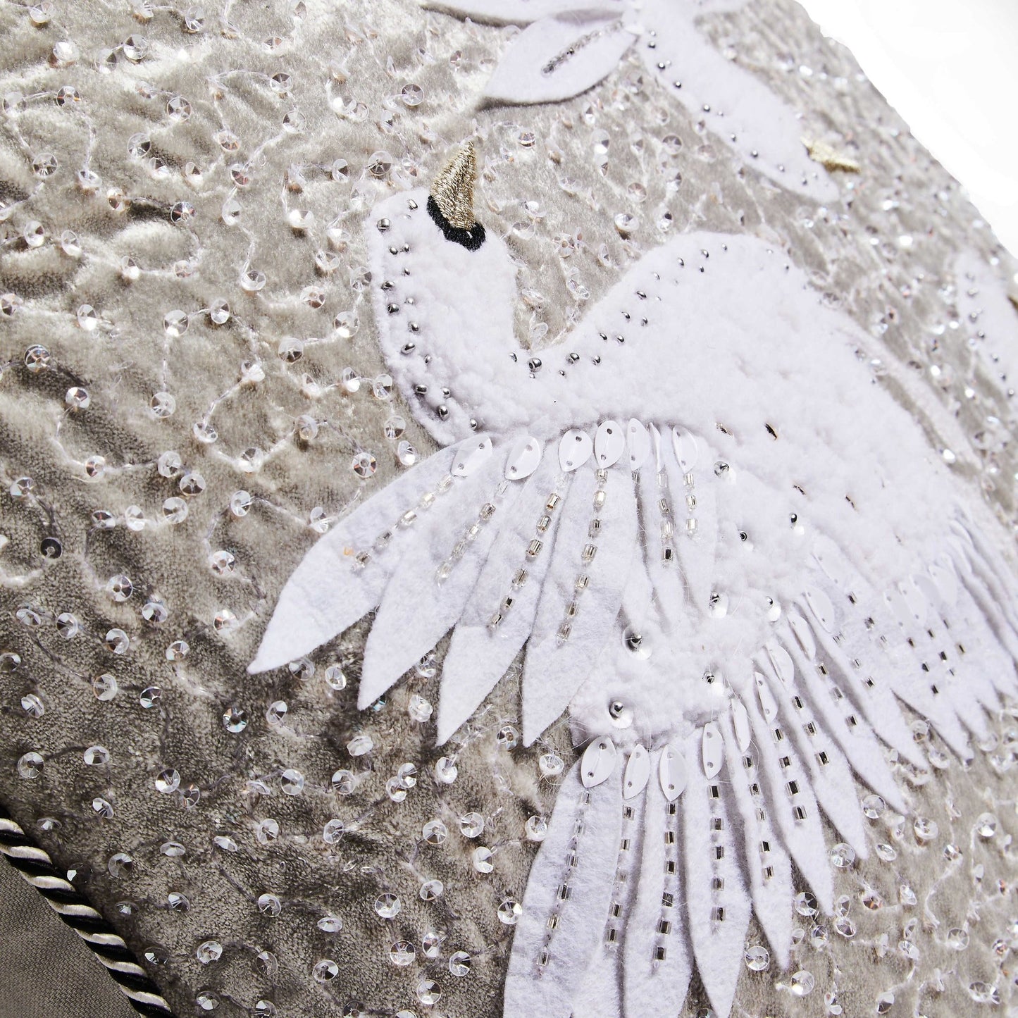 Holiday Swan Throw Pillow - |VESIMI Design| Luxury Bathrooms and Home Decor