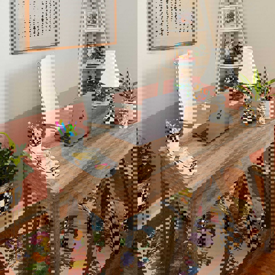 Sweets Jar with Flower Market Enamel Lid - White