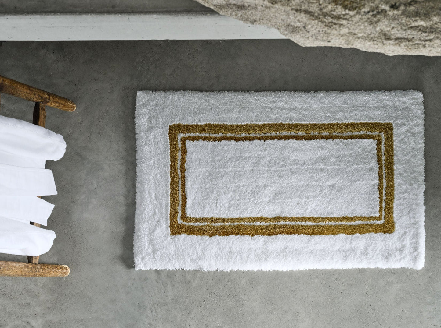 KADO Egyptian Cotton Bathroom Rug by Abyss & Habidecor - GOLD COLLECTION - |VESIMI Design| Luxury Bathrooms and Home Decor
