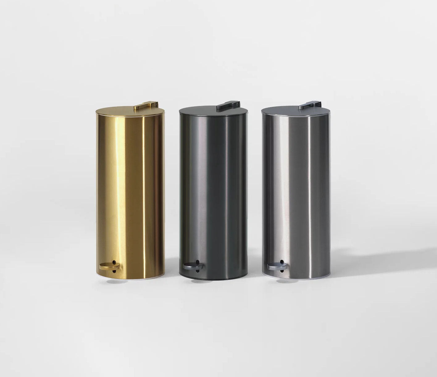 Luxury German Design Brushed Stainless Steel Bin by Decor Walther