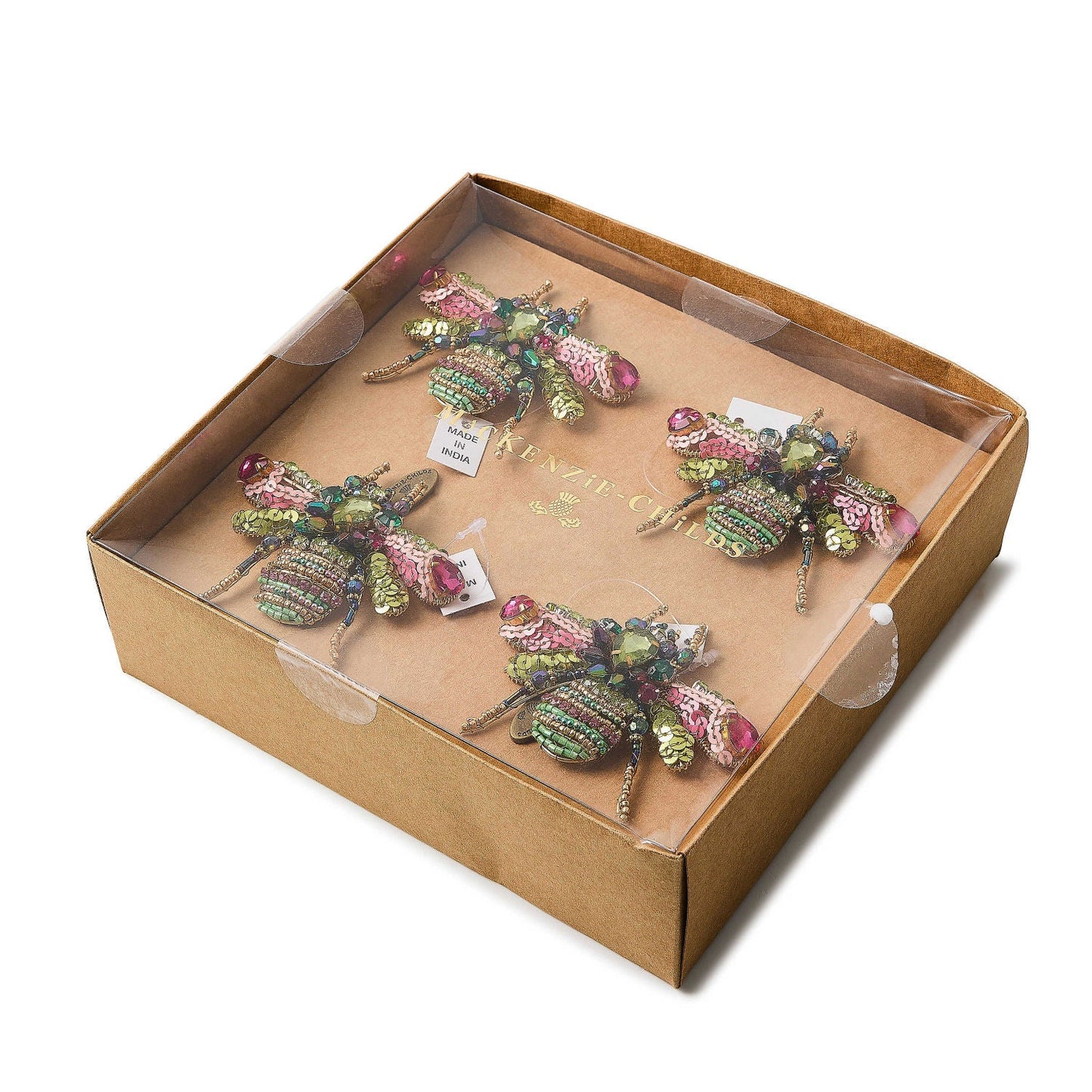 Mackenzie - Childs Beetle Napkin Rings, Set of 4 - |VESIMI Design|