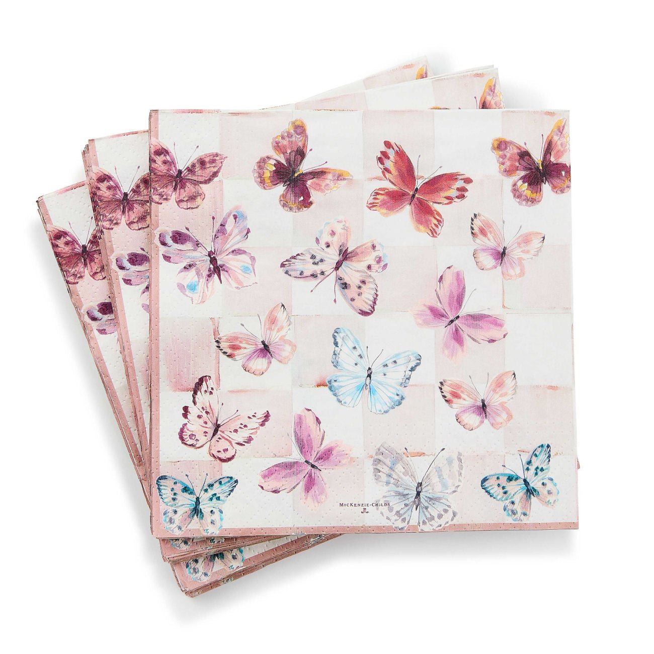MacKenzie - Childs Butterfly Hill Dinner Paper Napkins - |VESIMI Design|