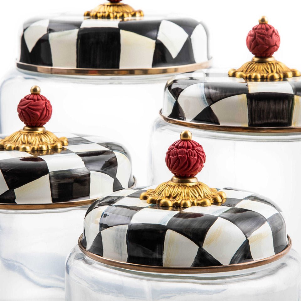 Mackenzie - Childs Courtly Check Storage Canister - Big - |VESIMI Design|