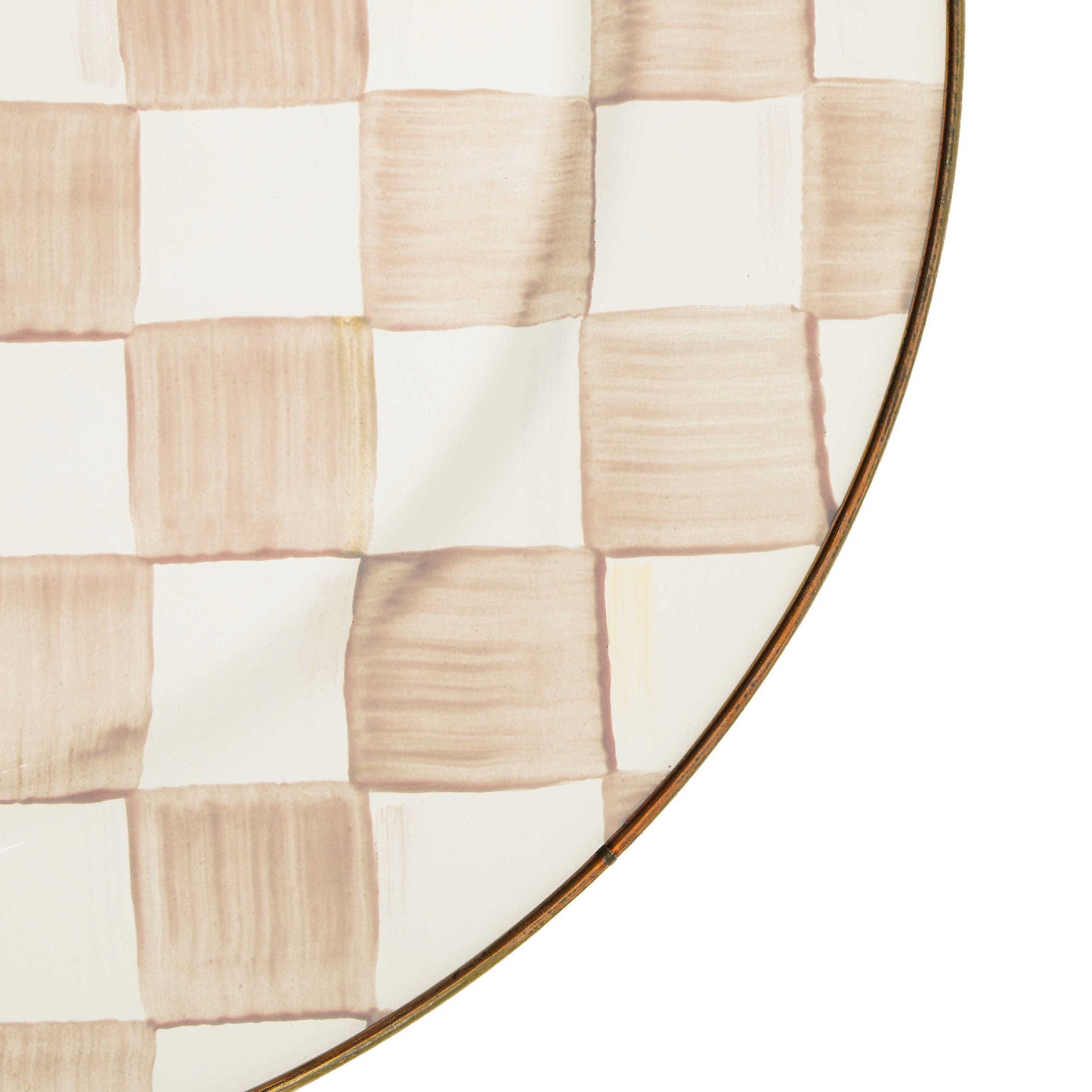 Mackenzie - Childs Mocha Check Serving Platter - |VESIMI Design| Luxury Bathrooms and Home Decor