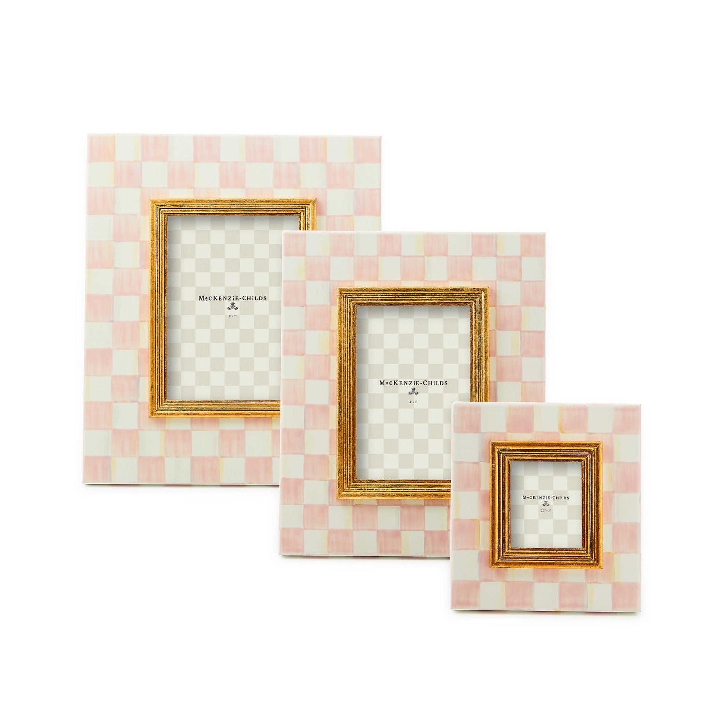 MacKenzie - Childs Rosy Check 2.5" x 3" Frame - |VESIMI Design|