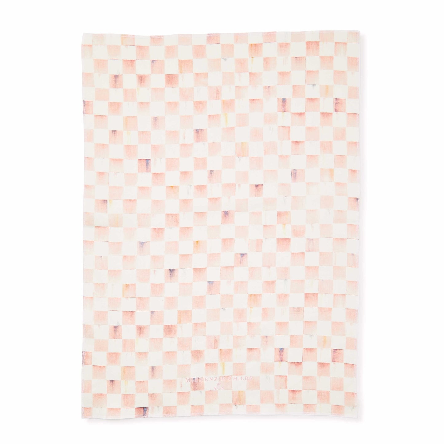 MacKenzie - Childs Rosy Check Dish Towel - |VESIMI Design| Luxury Bathrooms and Home Decor