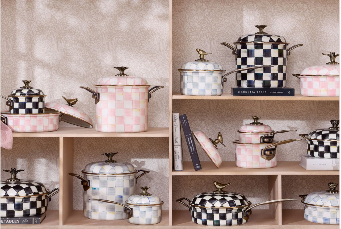 MacKenzie - Childs Sterling Check Cookware 3 Qt. Casserole - |VESIMI Design|