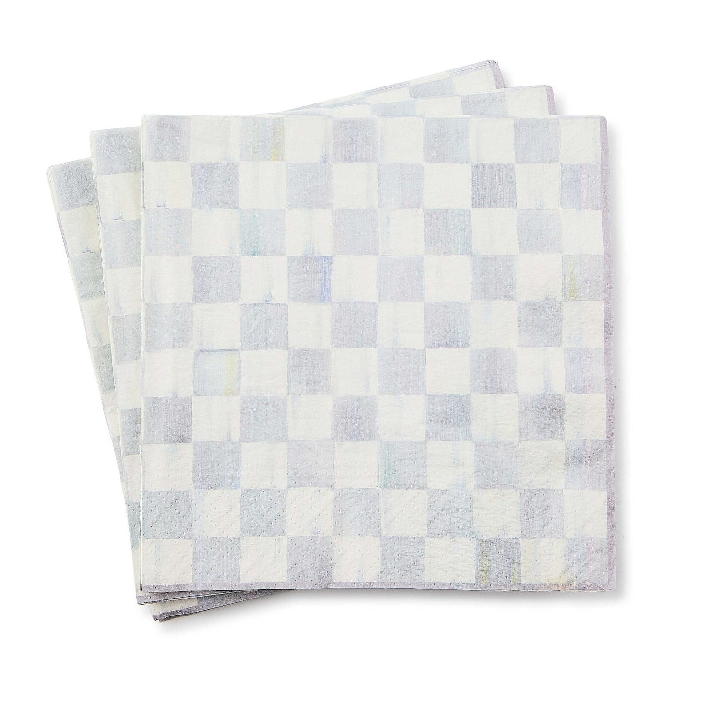 MacKenzie - Childs Sterling Check Dinner Paper Napkins - |VESIMI Design|