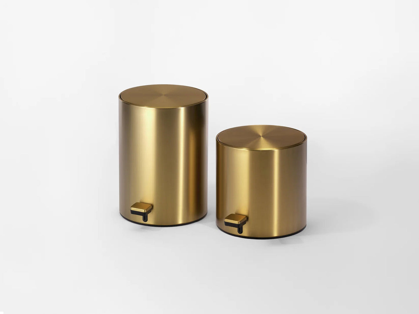 Mini Soft Close Pedal Bin Matt Gold 3,5 L