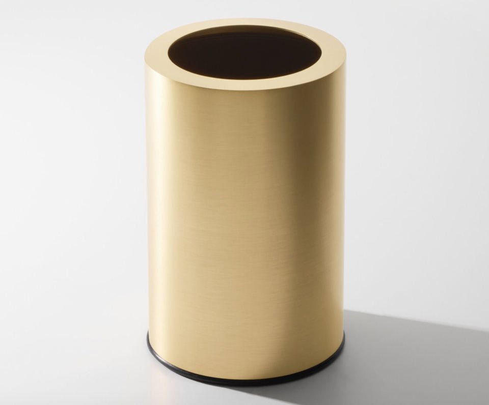 Matt Gold Room Paper Bin by Decor Walther 3L - |VESIMI Design|