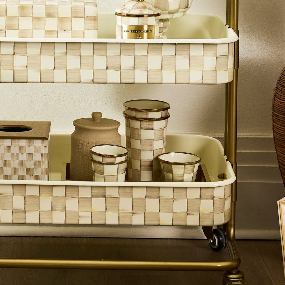 Mocha Check 20 Ounce Tumbler