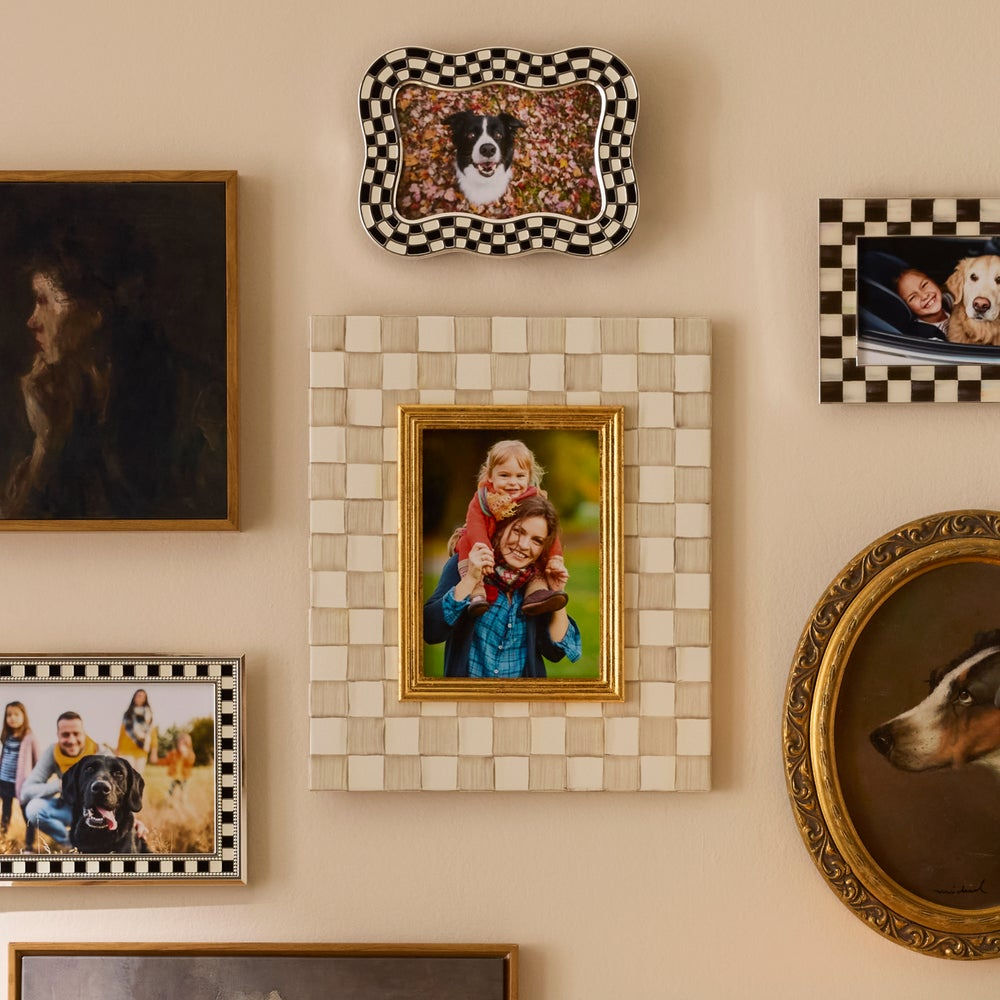 MacKenzie-Childs Mocha Check 5" x 7" Frame