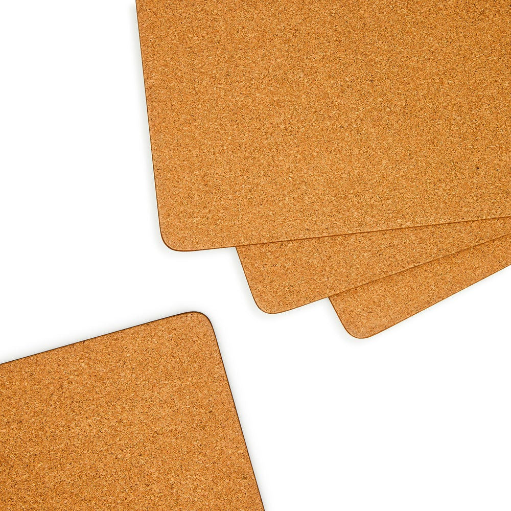 Mocha Wild Rose Cork Back Placemats, Set of 4 by MacKenzie-Childs