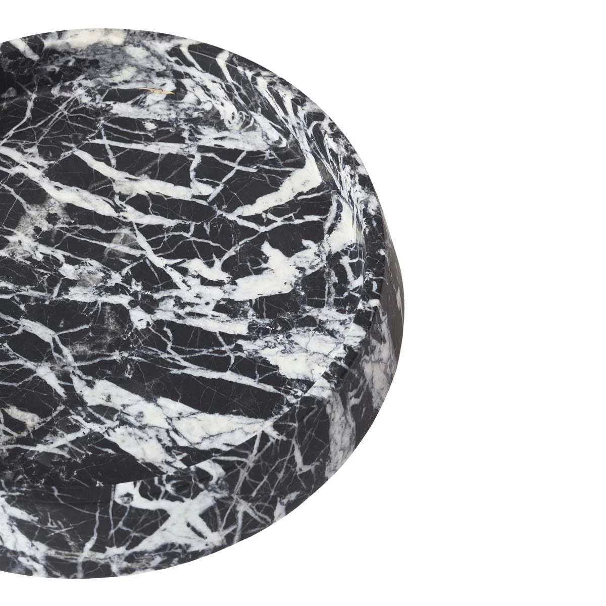 Orion Black Marble Bathroom Accessories Pedestal Tray - |VESIMI Design|