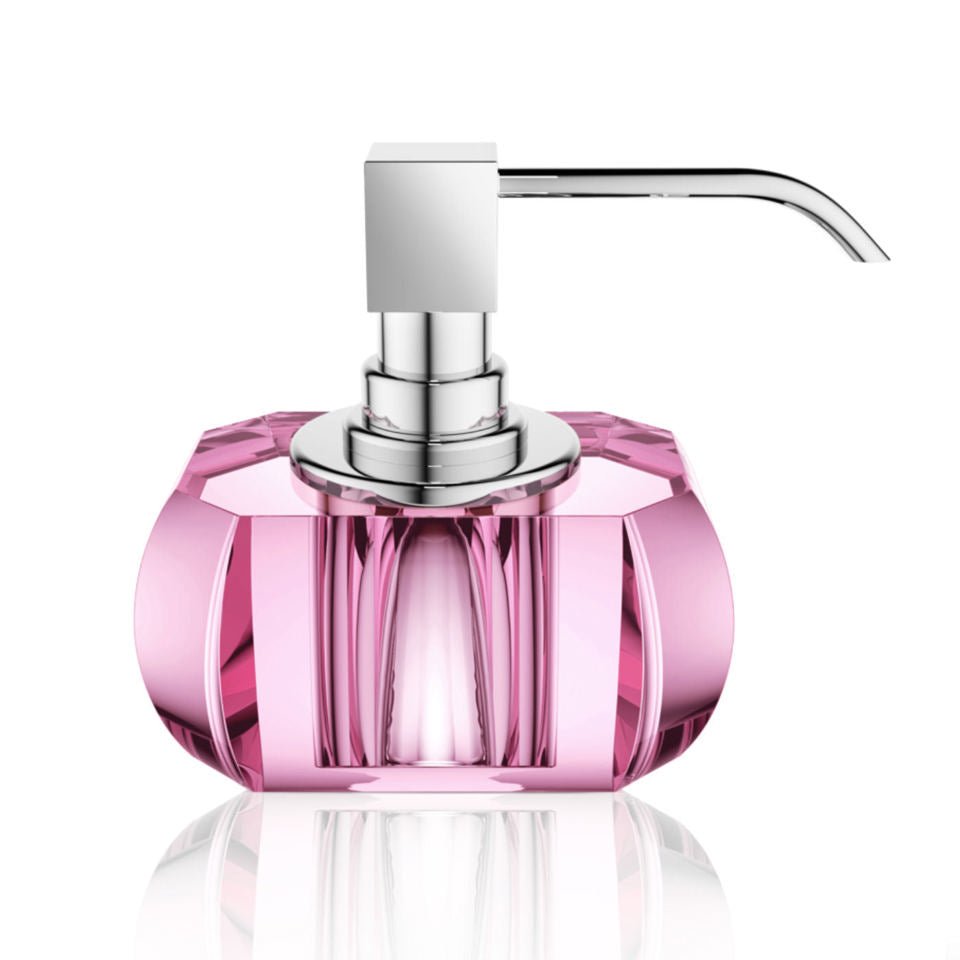 Pink Glass Bathroom Accessories Soap Dish by Decor Walther - |VESIMI Design|