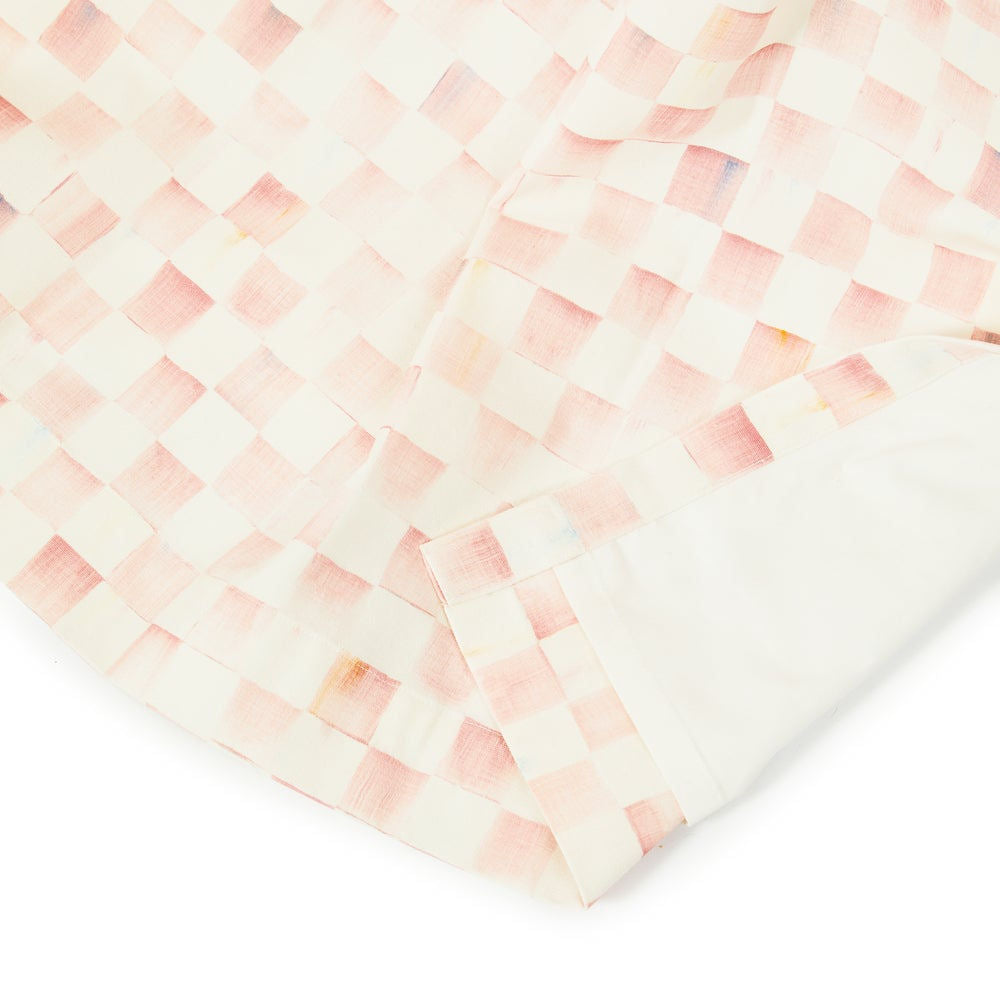 Rosy Check 84" Curtain Panel by MacKenzie-Childs