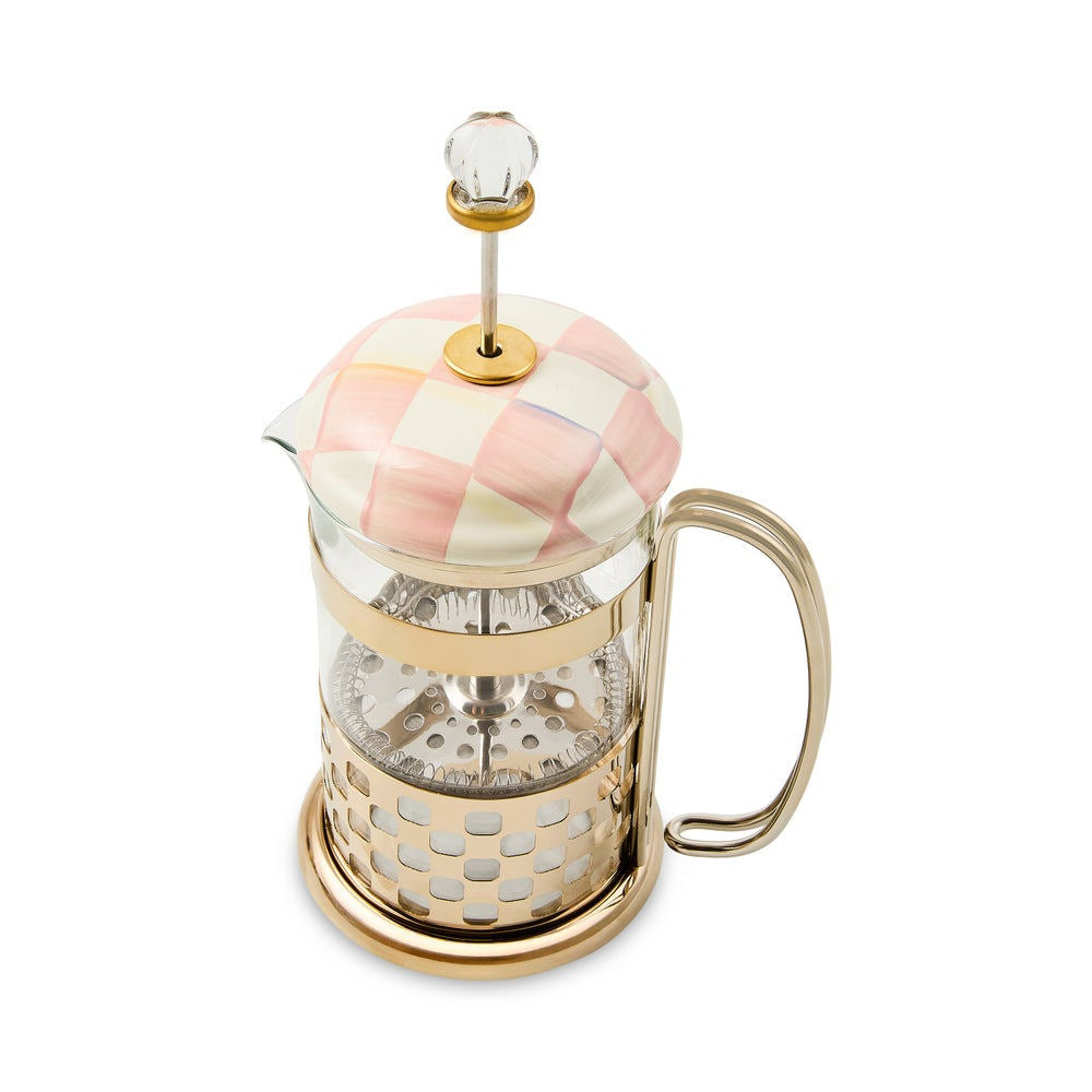 Rosy Check French Press by MacKenzie-Childs