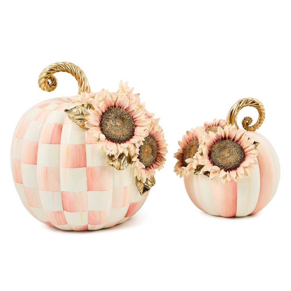 Rosy Check Large Sunflower Pumpkin by MacKenzie - Childs - |VESIMI Design|