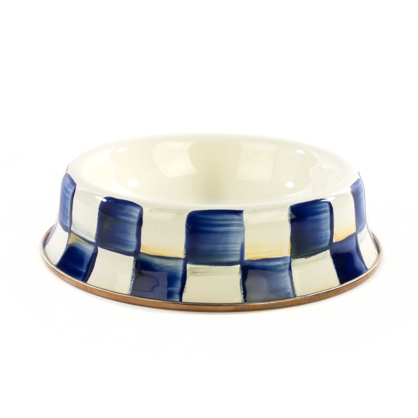Royal Check Cat Dish by MacKenzie - Childs - |VESIMI Design| Luxury Bathrooms and Home Decor