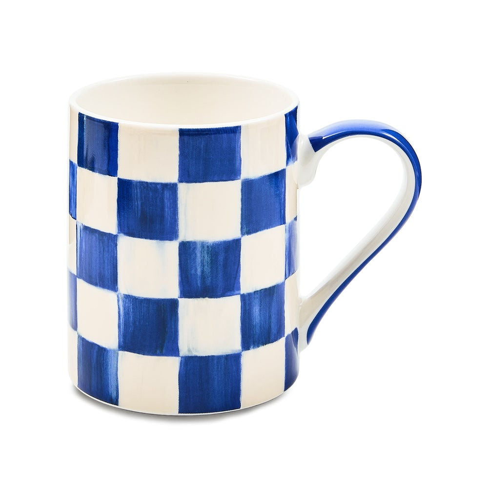 Royal Check Porcelain Mug by MacKenzie-Childs