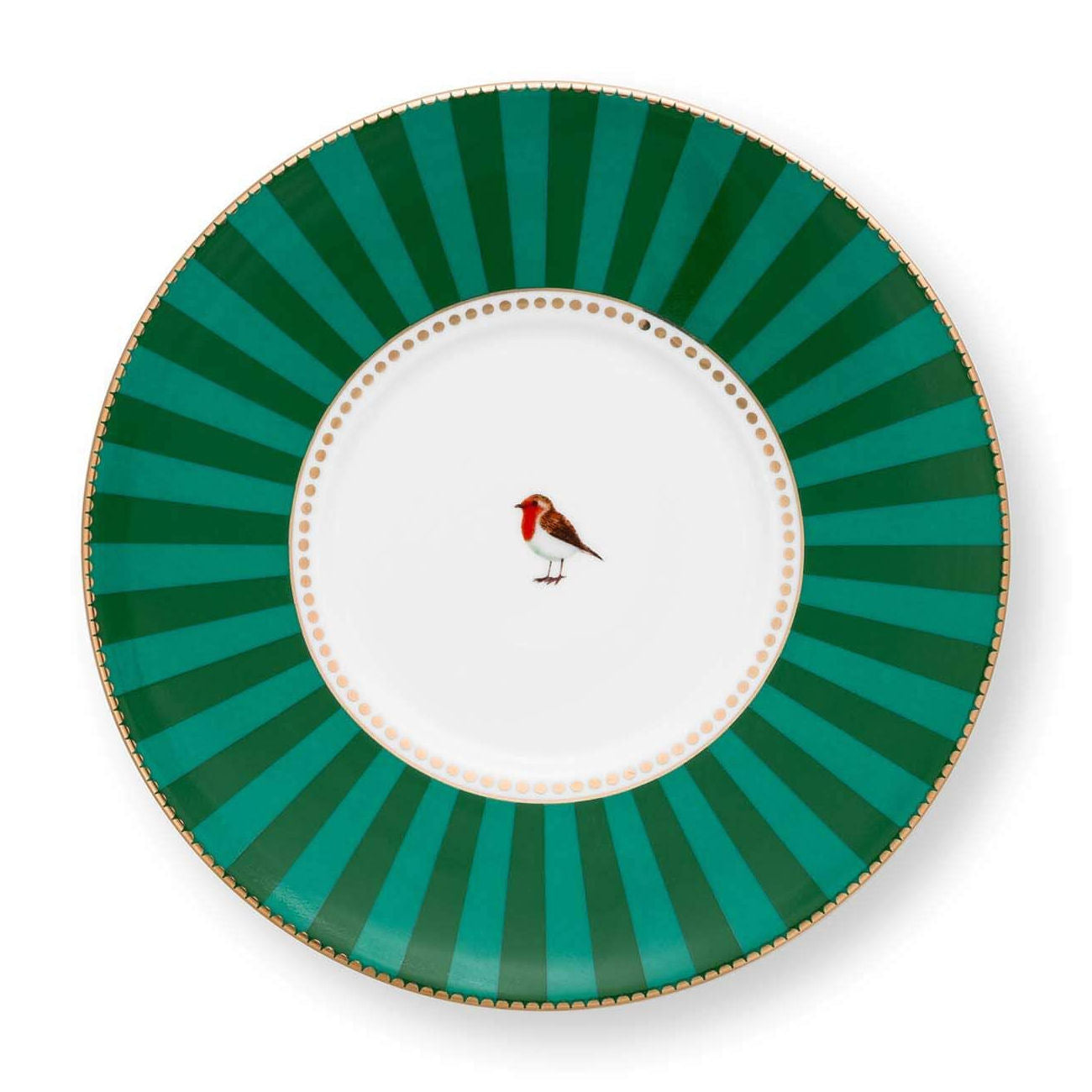 Set of 2 Espresso Cups & Saucers Love Birds Emerald-Pink - Pip Studio