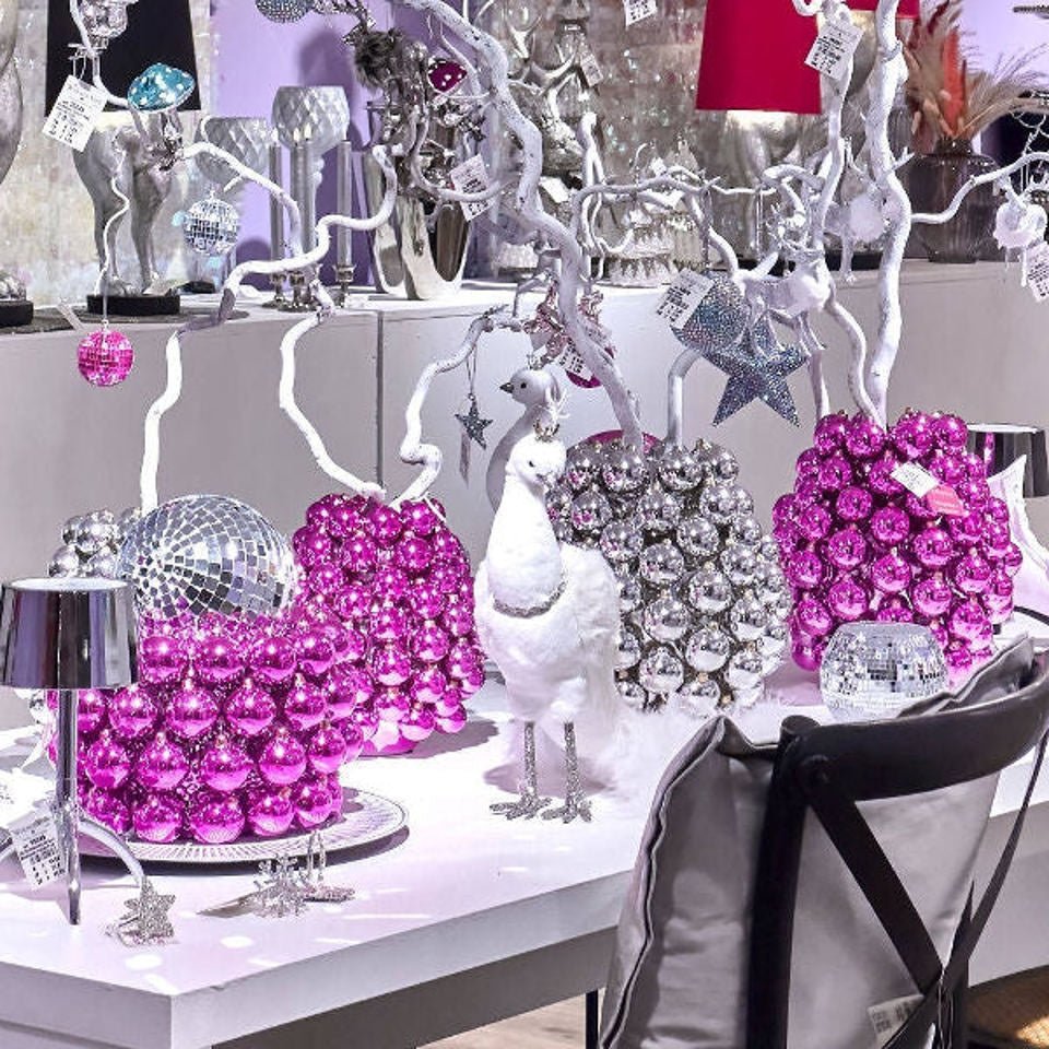 Silver Boule Vase Large - Funky Christmas Collection - |VESIMI Design|