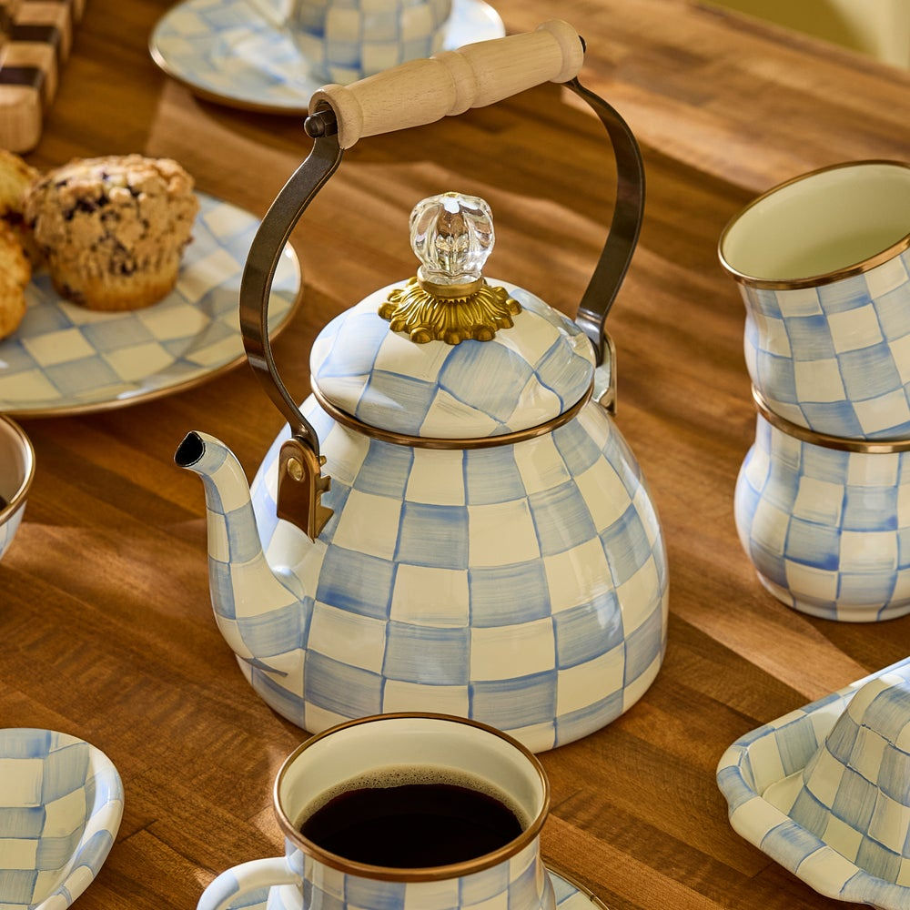 Sky Check 2 Quart Tea Kettle by MacKenzie-Childs
