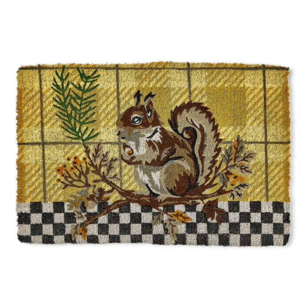 Squirrel Entrance Mat MacKenzie-Childs